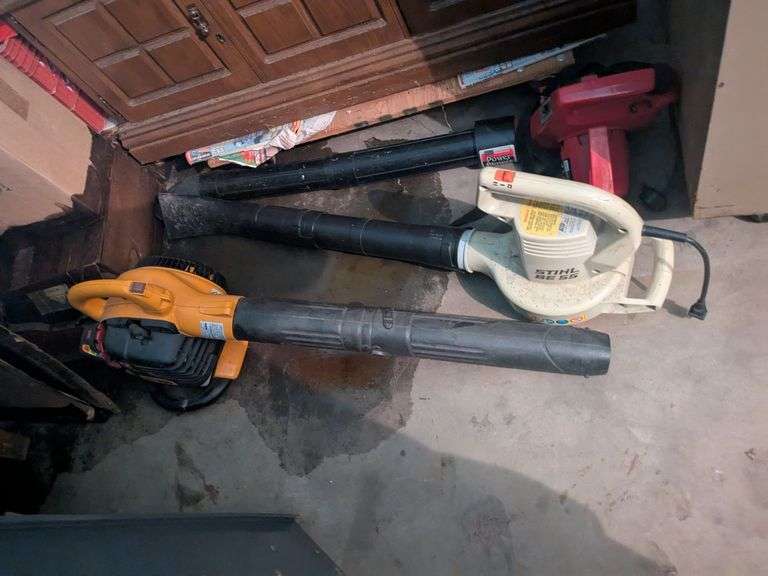 3 blowers: Craftsman, Stihl, Powlan image