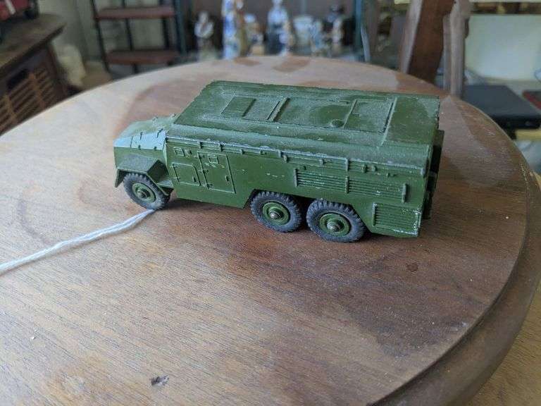 Glass case: Dinky armored command vehicle 1957-61 image