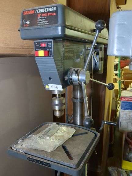 Craftsman 15" drill press 1hp