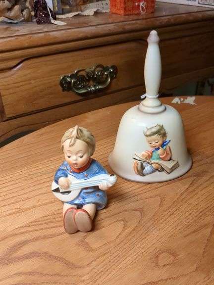 2 Hummel figurines: Joyful, Bell 3rd edition image