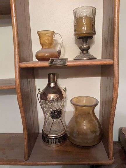 Lantern music box, candle holder, vase, pilgrim glass pitcher image