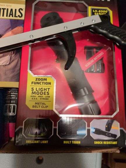 Pro-4 Tactical Flashlight, candles, travel bags, photo holders and misc.
