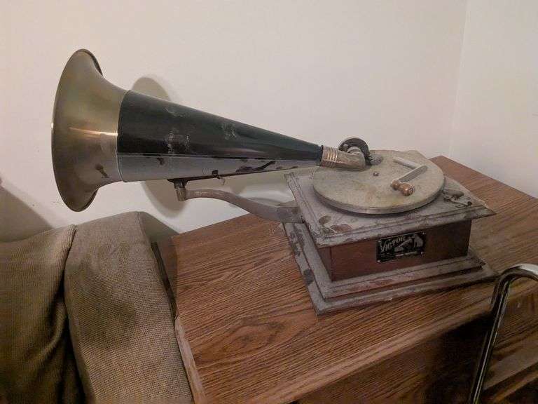 Vintage Victor Talking Machine company phonograph or gramaphone image