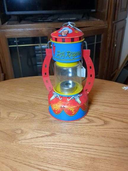 Vintage Roy Rogers Tin toy lantern (1950s) image