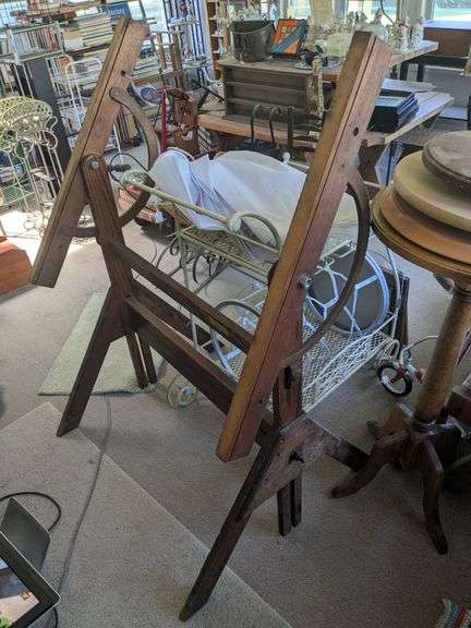 Antique drafting table base only, no top image