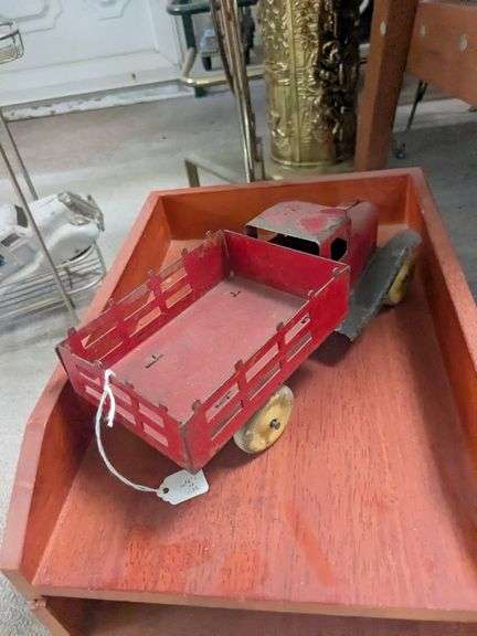 1940s Wyandotte stake truck pressed steel farm