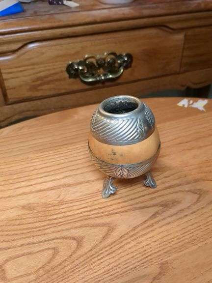 Napcoware Lady Head Vase w/ pearls, MF Alpacca Ind-Arg Yurba Mate Tea Gord, Japanese Vase
