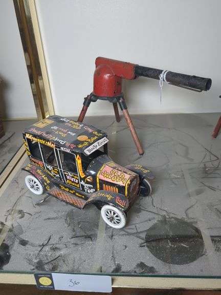 Wyandotte cork machine gun, Marx Old Jelopy wind up car image