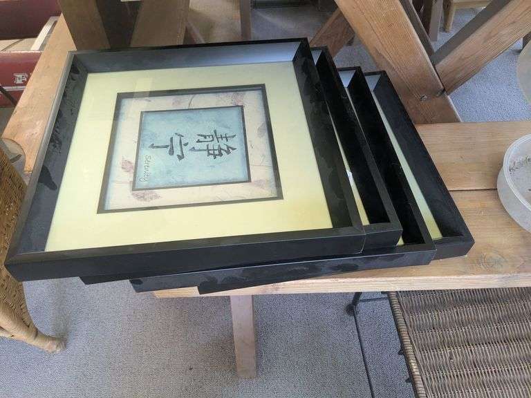 4 pieces of wall art image