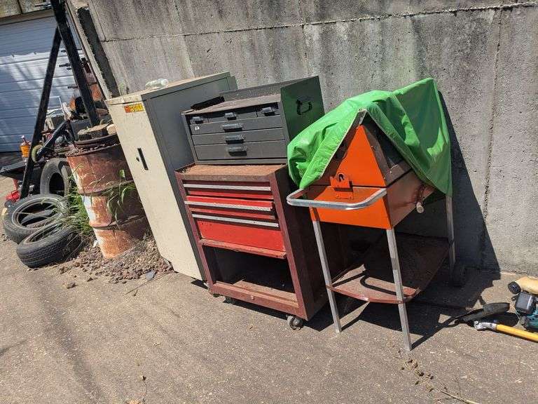 Tool boxes and scrap metal image