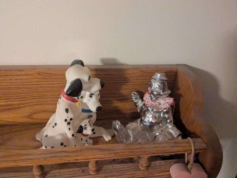 Dalmations, and Metal clown piggy banks image