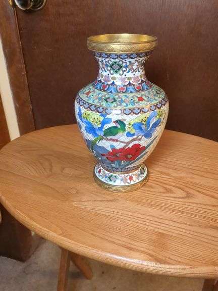 Cloisonne 9" vase