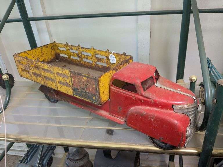 Marx Coca Cola Sprite decal stamped steel 1940s-50s toy truck image