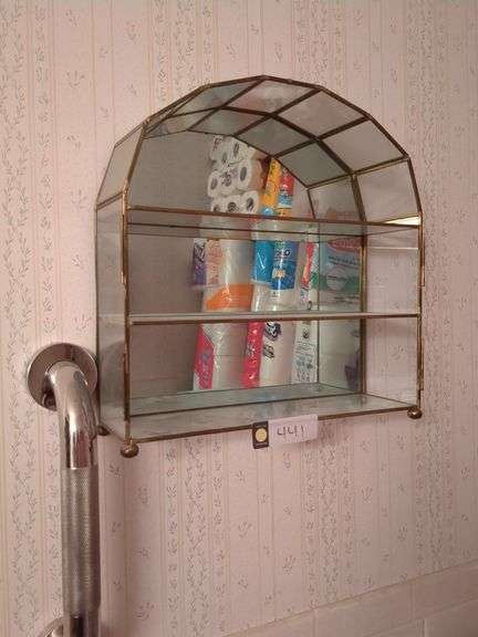 Mirrored curio cabinet