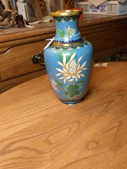 Cloisonne 1965 8" vase image