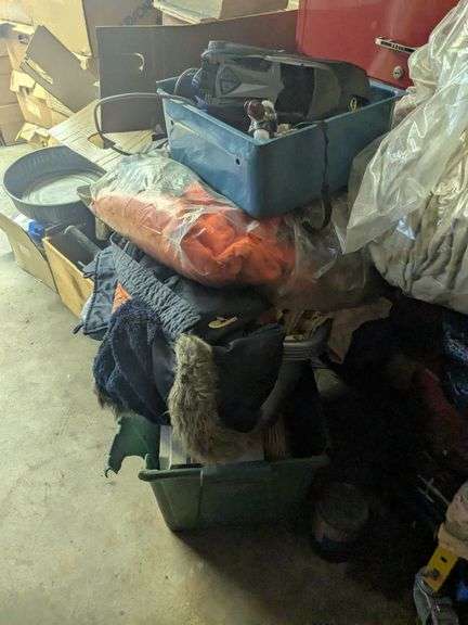Bags of clothes, toys, and misc image