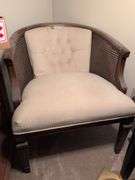 Wooden wicker chair