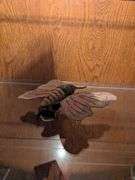 German Drgm Tin Litho windup butterfly