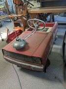 Viktor Schreckengost Metal firechief pedal car, with a book about the designer, and print