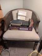 Wooden wicker chair