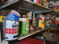 Motorcycle oil, oil filters, headlight, misc. parts and chemicals