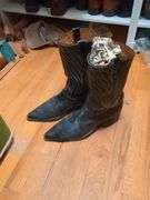 Cowboy boots laundry hamper
