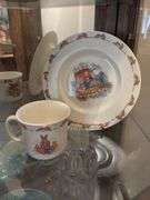 Bunnykins fine bone china cup and plate