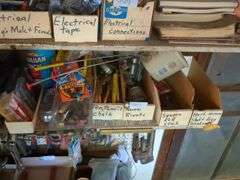 Shaft keys, square keys, metal rivets, pen and pencil chalk, glue and sockets