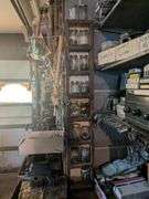 Shelf and contents: Allen wrenches, crescent wrenches, bolts, pins and washers