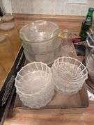 Juice glasses and glass bowls