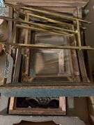 Vintage rotating photo frame stands