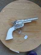 Hubley Gabriel Pony Boy cap pistol with leather holster