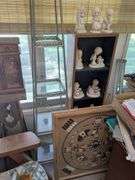 13 Precious Moments figurines, Native American pattern wall art of Navajo sand painting