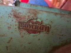 Boycraft pressed steel steamroller 1920s, Metal tin truck