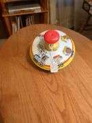 Ohio Art tin top #36, Ohio Art top #304a135, J. Chein tin top, with shelf 31"x10"10"