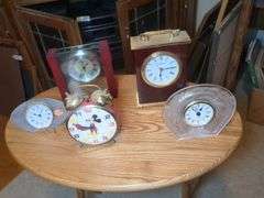 Bradley Mickey mouseclock, Howard Miller desk clock, Crystal quartz clock and many more!