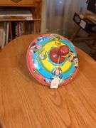 Ohio Art tin top #36, Ohio Art top #304a135, J. Chein tin top, with shelf 31"x10"10"