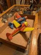 Hubley American eagle toy airplane, Hubley navy fighter bomber