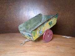 Ohio Art tin litho 2 wheeled cart 1928