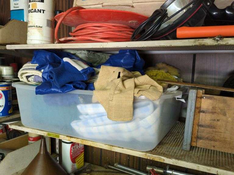 Shelf of Garage Items image