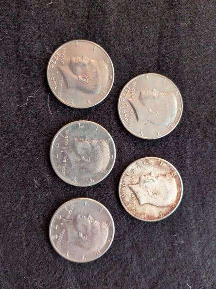 5 Kennedy Half Dollars image