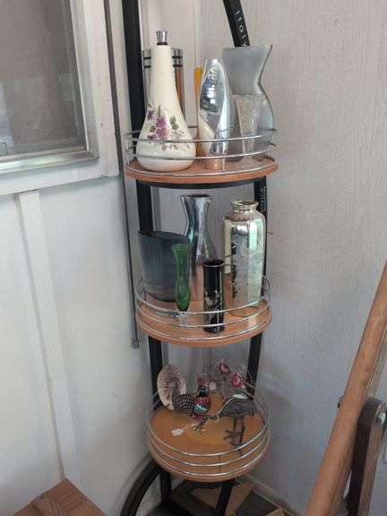 Vases, cast iron bird and misc. image