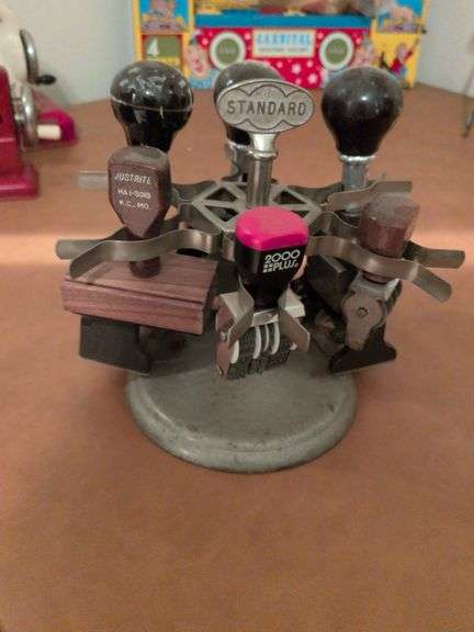 Vintage Standard stamp holder w/6 stamps image