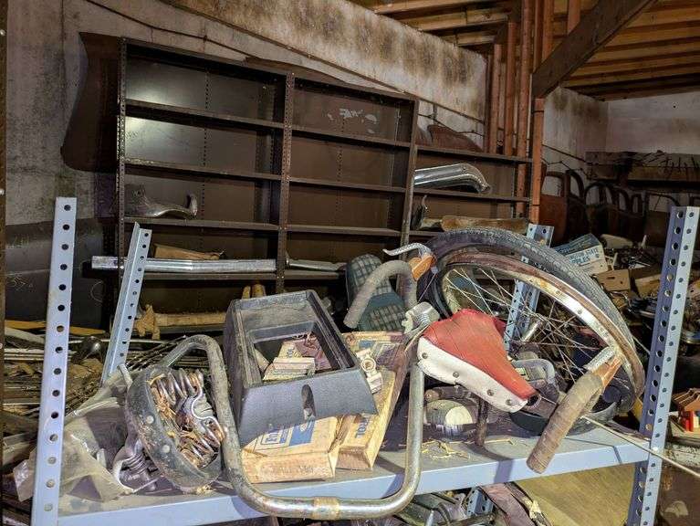 Shelf of Bicycle Parts image