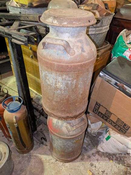 Antique Milk Cans image