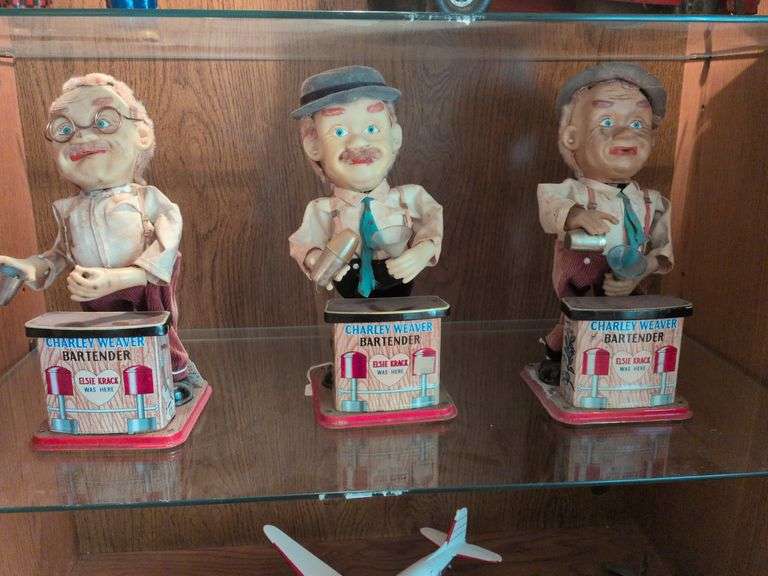 3 Charley Weaver Bartender battery operated toys image
