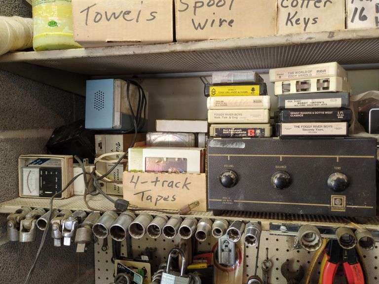 Items on Garage Shelves image