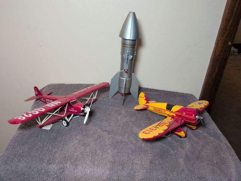 2 Diecast Planes and Rocket image