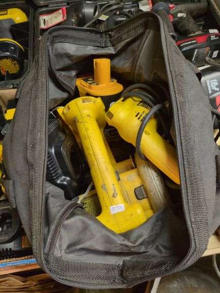 DeWalt Saw, Drills, and Batteries image