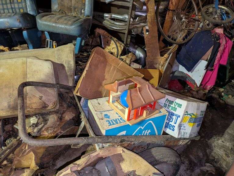 Cart with Toys and Misc image